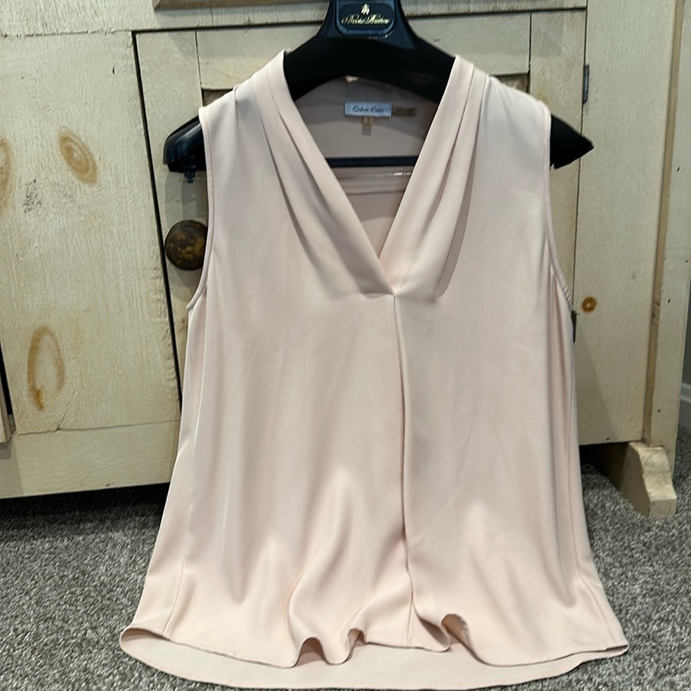 Brand: Calvin Klein sleeveless blouse. Size: Large.